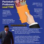 Perintah Prabowo soal THR